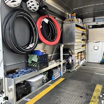 Apex Mobile Bicycle - Inside of Service Van - Bike Repair/Maintenance Near Me Apex Mobile Bicycle - Inside of Service Van - Bike Repair/Maintenance Near Me