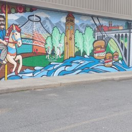 New mural on the side of D'lish!! New mural on the side of D'lish!!