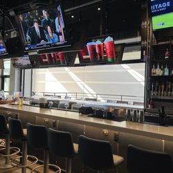 Buffalo Wild Wings - I love open patio windows that connects to the bar!