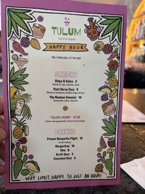 Menu photo 1 Tulum Tacos and Tequila Baldwin, NY Menu photo 1 Tulum Tacos and Tequila Baldwin, NY