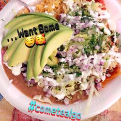 Tienda y Taqueria Guadalajara - Mexican Red Enchilada Plate ... Of course I made it to my own taste but you can pick and choose your toppings. Bon Appetite