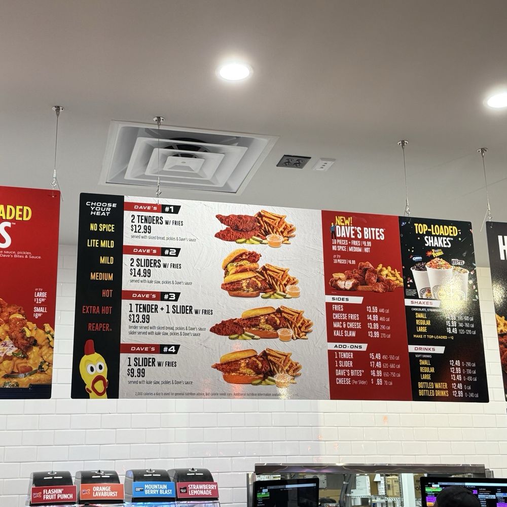 Dave's Hot Chicken - Menu - Halal Near Me - Hamden, Connecticut