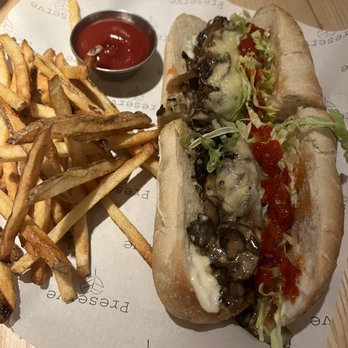 Preserve - mushroom cheesesteak $14 - Bars Near Me - Annapolis, Maryland