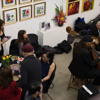 Latino Art Museum - Some of the guests during the opening reception for Artist Charisse Abellana's art show "Fire in Diversity".(Photo by Hector Felix) - Art Museums Near Me - Pomona, California Latino Art Museum - Some of the guests during the opening reception for Artist Charisse Abellana's art show "Fire in Diversity".(Photo by Hector Felix) - Art Museums Near Me - Pomona, California
