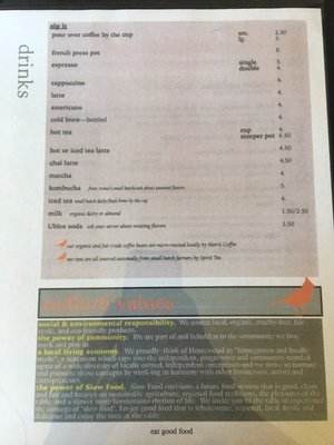 Menu photo 4 Redbird Cafe Homewood, IL
