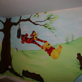 Mansour Valley Painting - Poo bear kids play room mural - Painters Near Me - Mesa, Arizona Mansour Valley Painting - Poo bear kids play room mural - Painters Near Me - Mesa, Arizona