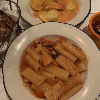 Briciola - Tortelloni d' Aragosta (top) & Rigatoni e Gamberi (bottom) - Italian Near Me - New York, New York