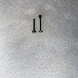 Left is the size I was pierced with the right is the size I plan on using Left is the size I was pierced with the right is the size I plan on using