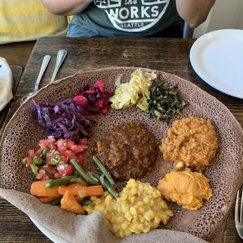 Mela Bistro - Veggie combo! - Ethiopian Near Me - Oakland, California Mela Bistro - Veggie combo! - Ethiopian Near Me - Oakland, California