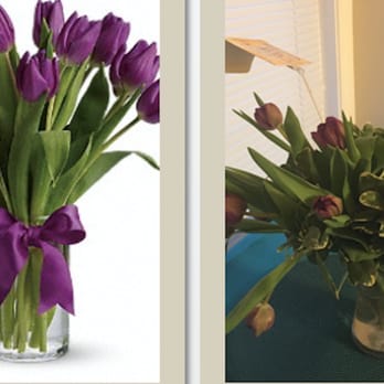 Muzzy Day Square Florist - "Passionate purple tulips" also known as "Can I get a divorce please?" - Florists Near Me - East Boston, Massachusetts