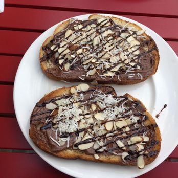 Toast on First - Sweet toast, almond joy or something like that - Coffee & Tea Near Me - Whittier, California