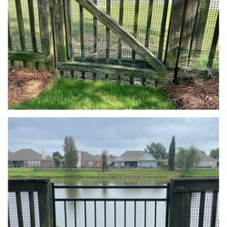 Southeastern Welding and Fabrication - Our old wood gates were full of carpenter bees, weighed down with rain water, and rotting. The new aluminum gates are a huge improvement