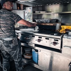NY Dosas - The owner and cook, Thiru