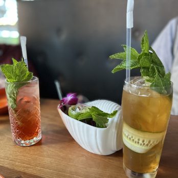The Carlile Room - Strawberry soda and cocktails - New American Near Me - Seattle, Washington
