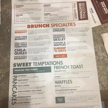 Another Broken Egg Cafe - Menu back - Breakfast & Brunch Near Me - Pooler, Georgia