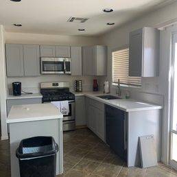 Main kitchen area completed.