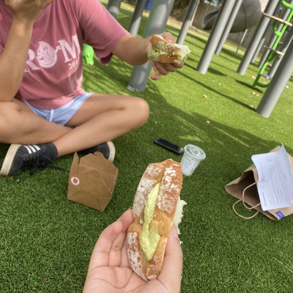 Sandoitchi - Different breads in same sandwich - shows a lack of consistency. Friends bread was stale - Japanese Near Me - Dallas, Texas Sandoitchi - Different breads in same sandwich - shows a lack of consistency. Friends bread was stale - Japanese Near Me - Dallas, Texas