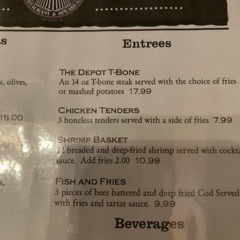 The Depot - Menu - Pizza Near Me - Micanopy, Florida