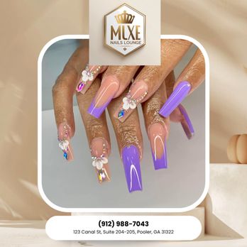 Me Luxe' Nail Lounge - Rhinestones bring effortless glam to any style.
 Book your glow-up today! - Day Spas Near Me - Pooler, Georgia