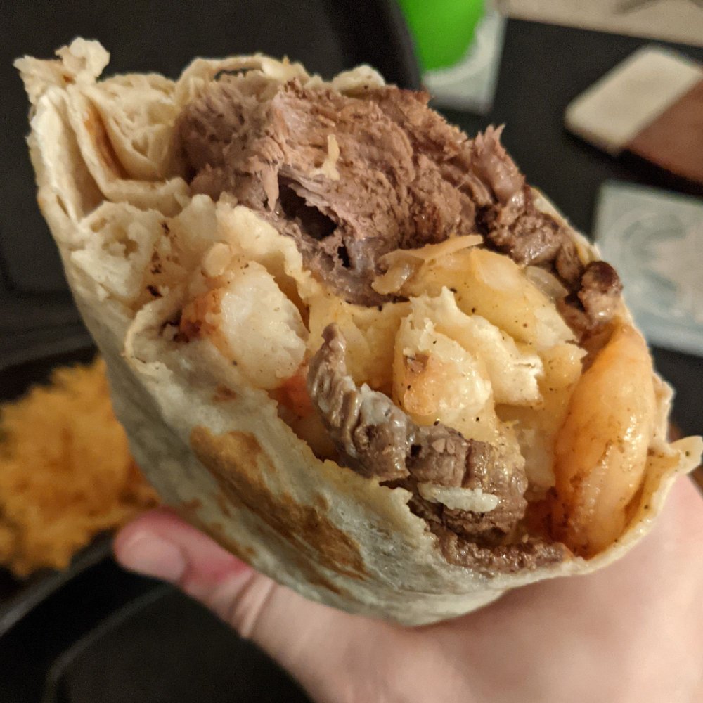 El Paso Mexican Restaurant - Surf & turf burrito - Mexican Near Me - Springfield, Virginia El Paso Mexican Restaurant - Surf & turf burrito - Mexican Near Me - Springfield, Virginia