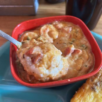 Sand Dollar Cafe - Chef's Shrimp & White Cheddar Grits - Southern Near Me - Port Saint Joe, Florida