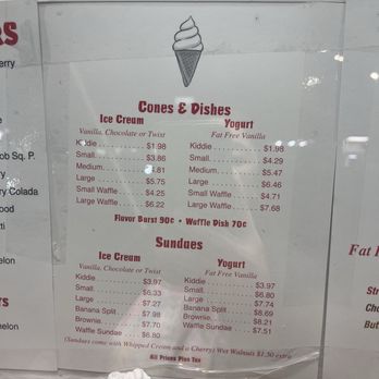 Cindy's Soft Serve - Menu - Ice Cream & Frozen Yogurt Near Me - Elkridge, Maryland