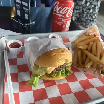 Halalbee's - Regular hala burger and fries - Burgers Near Me - Jamaica, New York