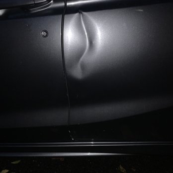 Grand Auto Collision - Right side rear passenger door damage. - Body Shops Near Me - Queens, New York