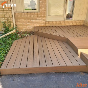 Titan Decks - After photo of small deck. - Decks & Railing Near Me - Wixom, Michigan Titan Decks - After photo of small deck. - Decks & Railing Near Me - Wixom, Michigan