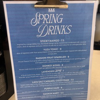 Kingdom Coffee Roasters - Seasonal spring drink menu - Coffee Roasteries Near Me - Folsom, California Kingdom Coffee Roasters - Seasonal spring drink menu - Coffee Roasteries Near Me - Folsom, California