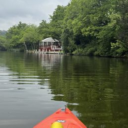 Paddling up to the Coubty Line Paddling up to the Coubty Line