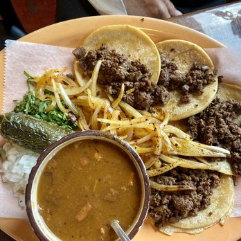 Sabor A La Mexicana - Street tacos. Carne asada with chorizo and charro beans. - Mexican Near Me - San Antonio, Texas Sabor A La Mexicana - Street tacos. Carne asada with chorizo and charro beans. - Mexican Near Me - San Antonio, Texas