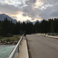 Lake Louise Campground - The road/bridge inside the campground