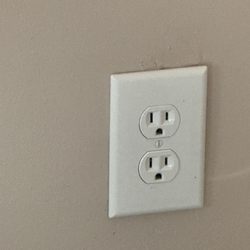 James Murphy Electric - Replacing the plug and the plate. He tested all to make sure it was working correctly! Very neat, professional , thorough, detail oriented