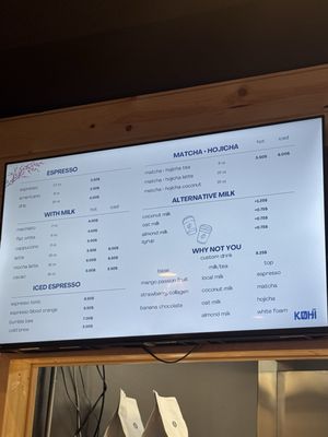 Menu photo 1 Kohi Coffee Chicago, IL