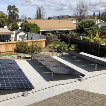 Sunlife Solar and Roofing - Another view of our south facing tilted 6.6KW solar system from the side. - Solar Installation Near Me - Irvine, California Sunlife Solar and Roofing - Another view of our south facing tilted 6.6KW solar system from the side. - Solar Installation Near Me - Irvine, California