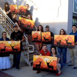 Painting with a Twist - Date Night Idea: look on our Calendar for couples paintings, where you each paint one half of a larger image.