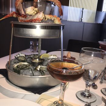 Ocean Prime - Seafood tower Manhattan cocktail - Seafood Near Me - Chicago, Illinois Ocean Prime - Seafood tower Manhattan cocktail - Seafood Near Me - Chicago, Illinois