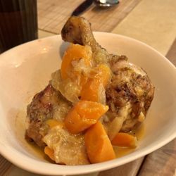 Chateau Rouge - Yassa Poulet (chicken sauteed with onions and fresh lemon juice, served with Dijon mustard sauce)