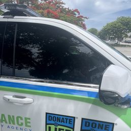 BOTH DRIVER & PASS WINDOWS DONE LEGAL TINT