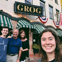 Exterior outside entrance of Grog Restaurant - The front of Grog - Newburyport, Massachusetts Exterior outside entrance of Grog Restaurant - The front of Grog - Newburyport, Massachusetts