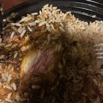 Island Quizine - Chicken Jerk BBQ Wings Full undercooked - Fast Food Near Me - Windsor Mill, Maryland