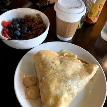 Rooster - Downtown - Bacon and egg crepe and house made granola - Creperies Near Me - St. Louis, Missouri Rooster - Downtown - Bacon and egg crepe and house made granola - Creperies Near Me - St. Louis, Missouri