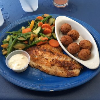 Lagerheads Bar & Grill - Blackened grouper dinner - Bars Near Me - Ormond Beach, Florida
