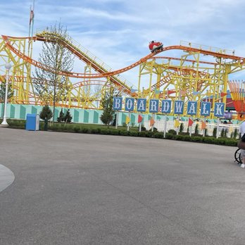 Cedar Point - The Boardwalk and The New Wild Mouse - Amusement Parks Near Me - Sandusky, Ohio
