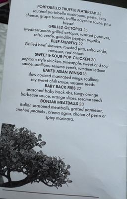 Menu photo 8 Bonsaii Tapas & Wine Bar New York, NY