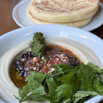 Bavel - Hummus with Pita - Middle Eastern Near Me - Los Angeles, California