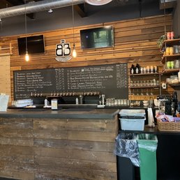 Bar and tap menu