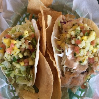Jimmy Hula's - Fish tacos- 1 voodoo taco and one Baja taco - Seafood Near Me - Winter Park, Florida