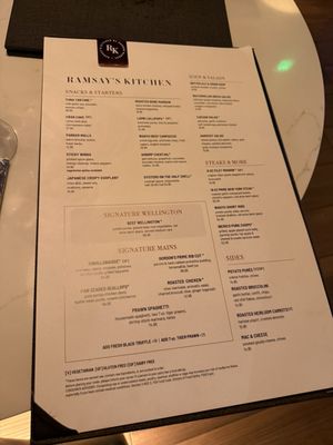 Menu photo 1 Ramsay's Kitchen at The Silver Legacy Reno, NV Menu photo 1 Ramsay's Kitchen at The Silver Legacy Reno, NV